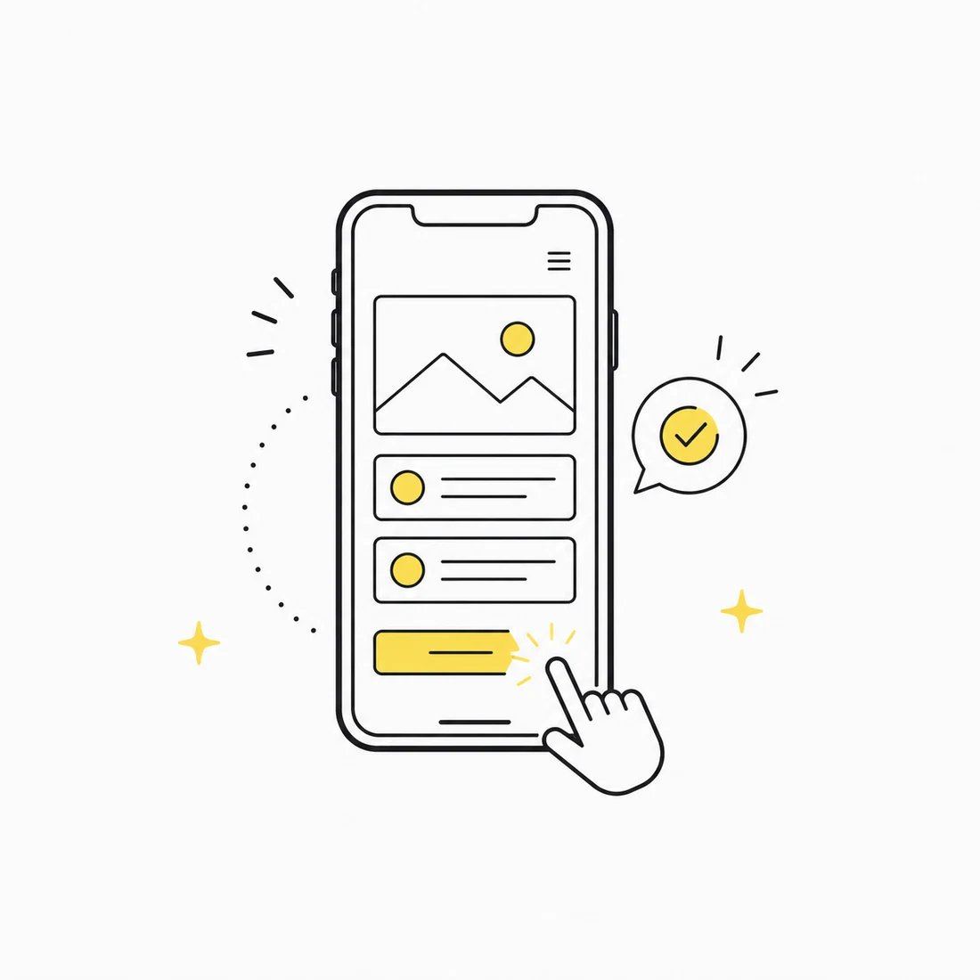 スマホ対応のイラスト